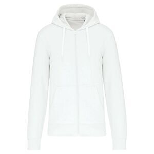 Kariban Mens Eco Friendly Full Zip Hoodie / White